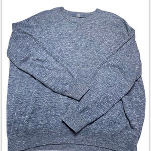 J Crew Navy BluE  Pullover 100% Cotton Sweater Mens Size XL